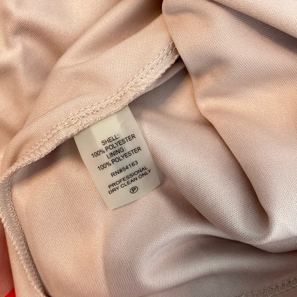 #465 Calvin Klein Printed Asymmetrical Dress size 14 - Picture 12 of 12